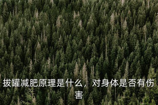 濮陽拔罐減肥哪里有,拔罐能減肥嗎