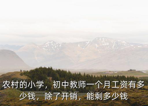 河南林州市初中老師工資多少,河南中小學教師工資有多少