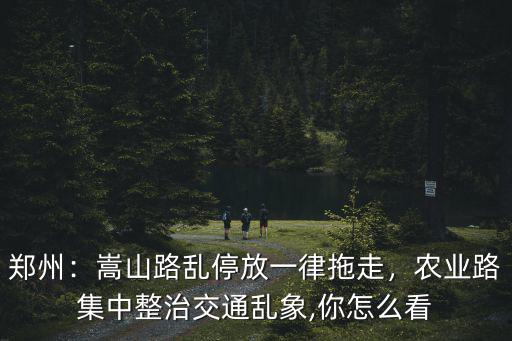 鄭州：嵩山路亂停放一律拖走，農(nóng)業(yè)路集中整治交通亂象,你怎么看