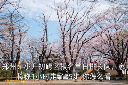 鄭州小生初怎么報名,鄭州小升初什么是跨區報名