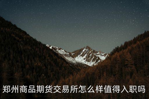 鄭州期貨市場(chǎng)怎么樣,鄭州商品期貨交易所怎么樣