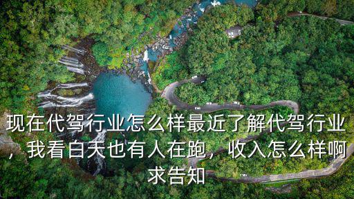 安陽跑代駕怎么樣,做代駕工作怎么樣