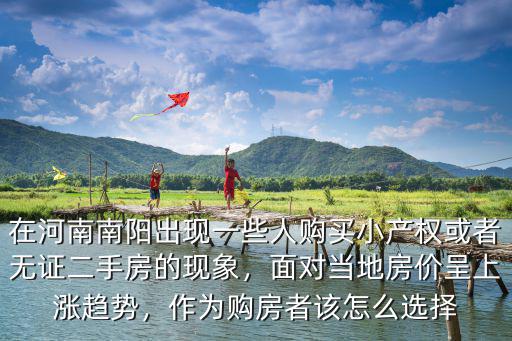 在河南南陽出現(xiàn)一些人購買小產(chǎn)權(quán)或者無證二手房的現(xiàn)象，面對當(dāng)?shù)胤績r(jià)呈上漲趨勢，作為購房者該怎么選擇