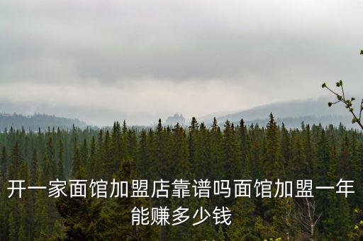 鄭州開個(gè)小面館一年能掙多少錢,面館加盟一年能賺多少錢