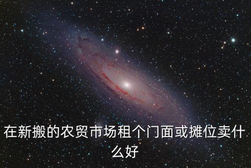 在新搬的農(nóng)貿(mào)市場租個門面或攤位賣什么好