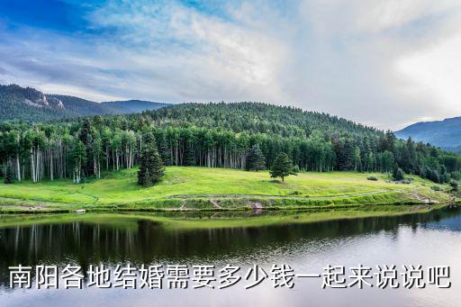 南陽市結婚隨禮多少錢,南陽各地結婚需要多少錢