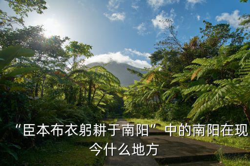 “臣本布衣躬耕于南陽”中的南陽在現今什么地方