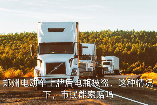 鄭州電動車上牌后丟了怎么辦,鄭州電動車上牌了