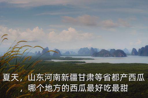 夏天，山東河南新疆甘肅等省都產(chǎn)西瓜，哪個地方的西瓜最好吃最甜