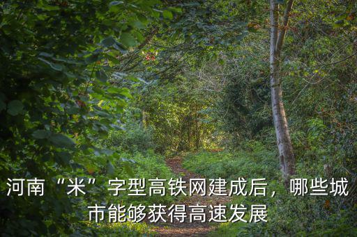 河南“米”字型高鐵網建成后，哪些城市能夠獲得高速發展