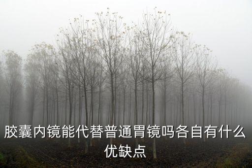 膠囊內鏡能代替普通胃鏡嗎各自有什么優缺點