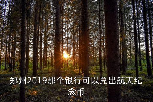 鄭州2019那個銀行可以兌出航天紀念幣