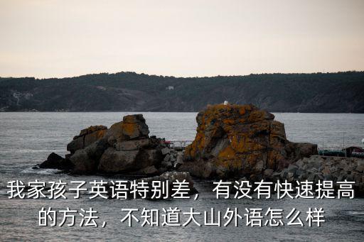 焦作大山英語怎么樣,不知道大山外語怎么樣