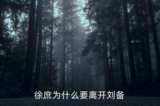 徐庶為什么要離開(kāi)劉備