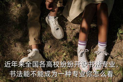 近年來全國各高校紛紛開設(shè)書法專業(yè)，書法能不能成為一種專業(yè)你怎么看