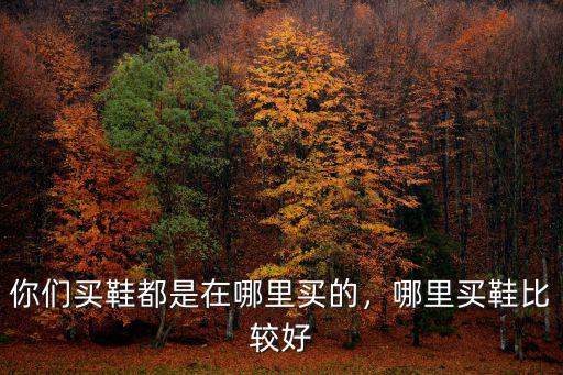 南陽哪里買鞋底,你們買鞋都是在哪里買的
