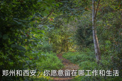 鄭州和西安，你愿意留在哪工作和生活