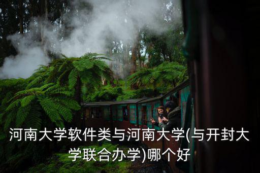 河南大學(xué)軟件類與河南大學(xué)(與開封大學(xué)聯(lián)合辦學(xué))哪個(gè)好