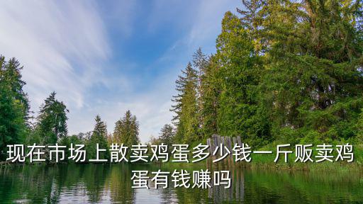 現在市場上散賣雞蛋多少錢一斤販賣雞蛋有錢賺嗎