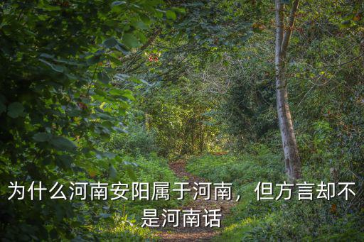 河南安陽多少個區城市,為什么河南安陽屬于河南