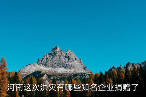 李寧在這次河南水災(zāi)中捐了多少錢,這次河南水災(zāi)都捐了多少