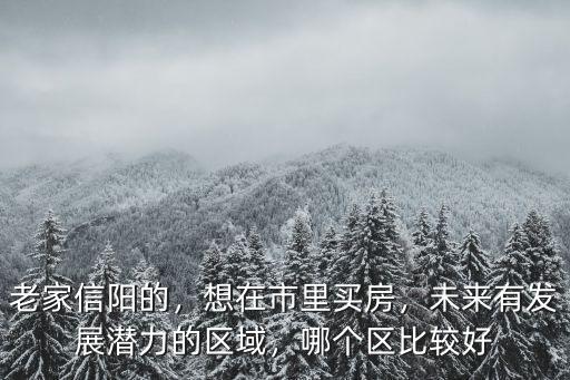 信陽羅山人想買房哪里好,想在市里買房