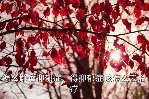 駐馬店抑郁癥怎么治療,抑郁癥住院怎么治療