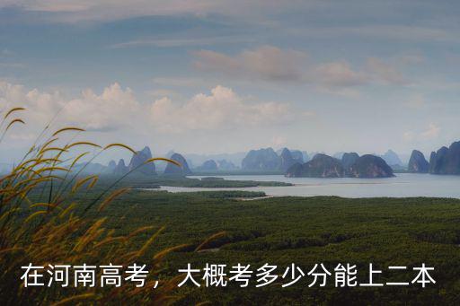 在河南高考，大概考多少分能上二本
