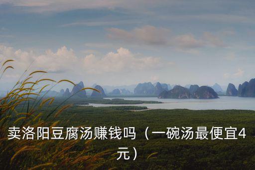 賣洛陽豆腐湯賺錢嗎（一碗湯最便宜4元）