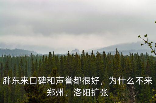大張?jiān)趺床蝗腭v鄭州,洛陽(yáng)大張擴(kuò)張了鄭州