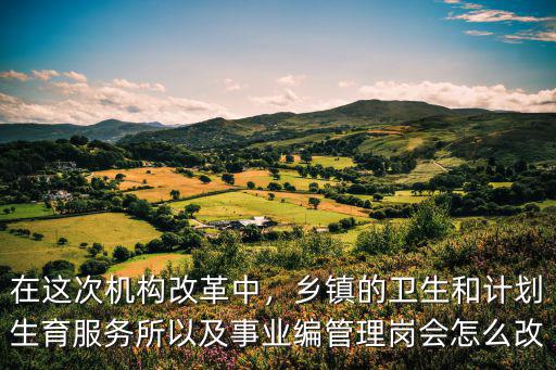 在這次機(jī)構(gòu)改革中，鄉(xiāng)鎮(zhèn)的衛(wèi)生和計(jì)劃生育服務(wù)所以及事業(yè)編管理崗會(huì)怎么改