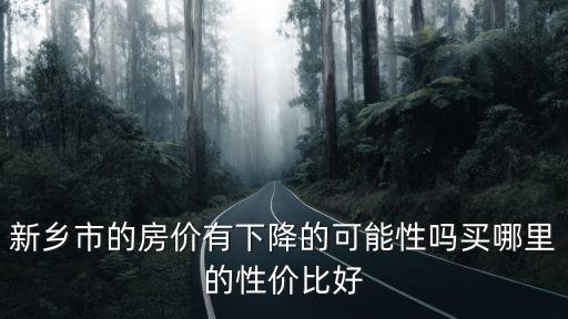 新鄉市的房價有下降的可能性嗎買哪里的性價比好