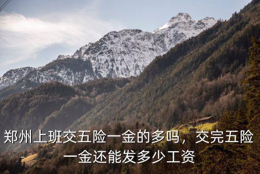 鄭州上班交五險一金的多嗎，交完五險一金還能發(fā)多少工資