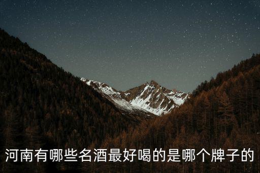 張弓酒是河南哪里的,最好喝的是哪個牌子的