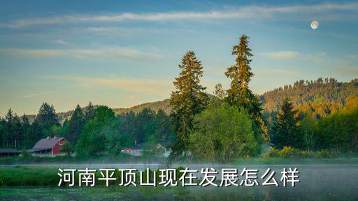 河南平頂山現在發展怎么樣
