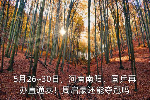 南陽直通賽積分怎么算,南陽直通賽對陣出爐