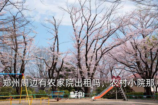 鄭州周邊有農家院出租嗎，農村小院那種