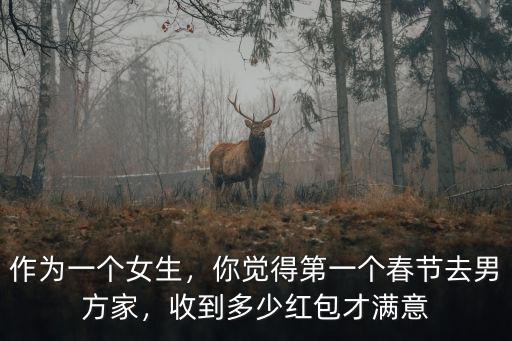 作為一個女生，你覺得第一個春節去男方家，收到多少紅包才滿意