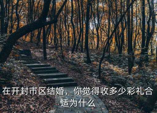 在開(kāi)封市區(qū)結(jié)婚，你覺(jué)得收多少彩禮合適為什么
