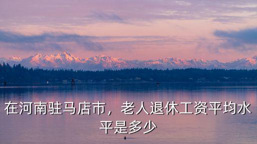 在河南駐馬店市，老人退休工資平均水平是多少