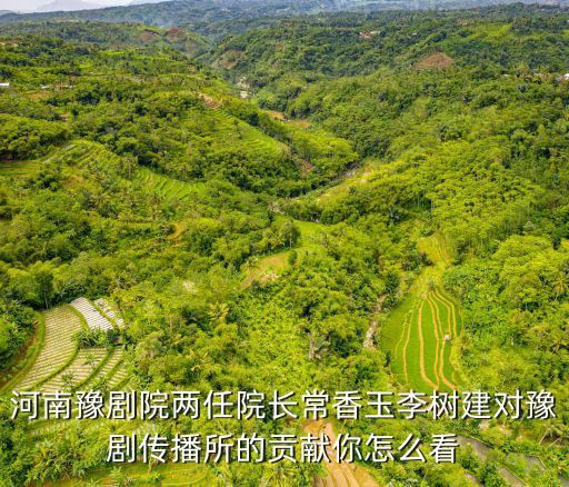 河南豫劇院兩任院長常香玉李樹建對豫劇傳播所的貢獻你怎么看