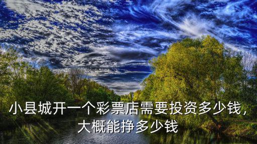 小縣城開一個彩票店需要投資多少錢，大概能掙多少錢