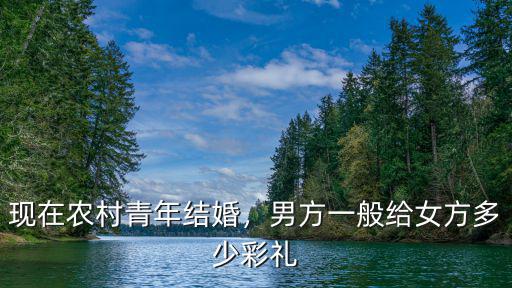 現在農村青年結婚，男方一般給女方多少彩禮