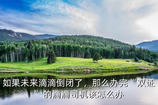 周口滴滴雙證怎么辦,滴滴還有可能取消雙證嗎
