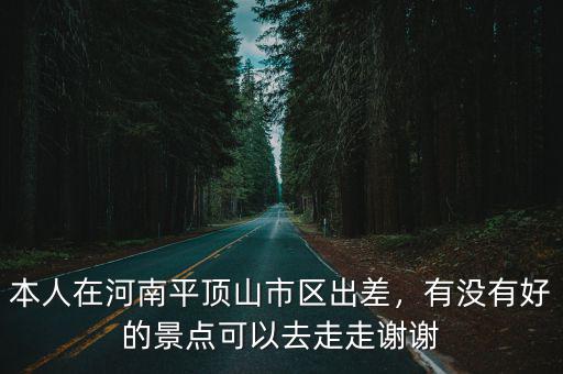 本人在河南平頂山市區(qū)出差，有沒有好的景點可以去走走謝謝