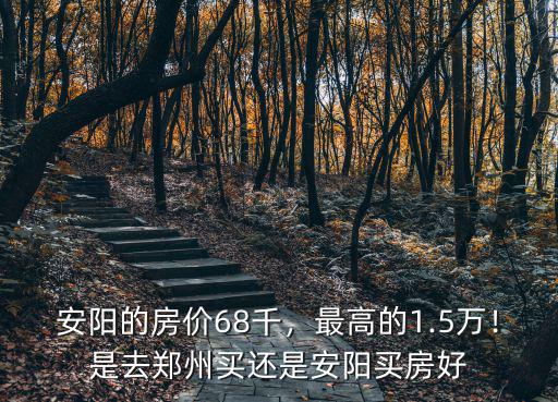 安陽的房價68千，最高的1.5萬！是去鄭州買還是安陽買房好