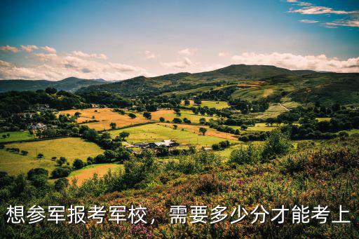 想參軍報考軍校，需要多少分才能考上