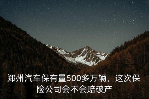 鄭州有多少汽車保有量,鄭州汽車保有量500多萬輛