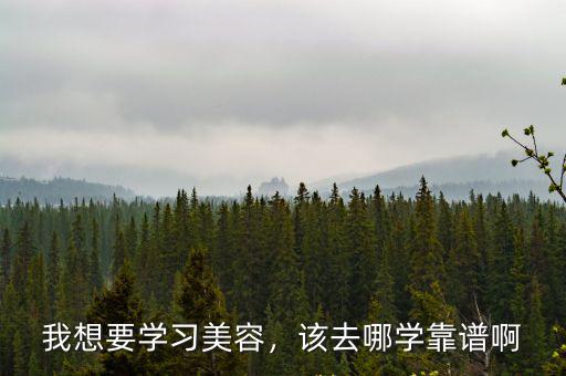 我想要學習美容，該去哪學靠譜啊