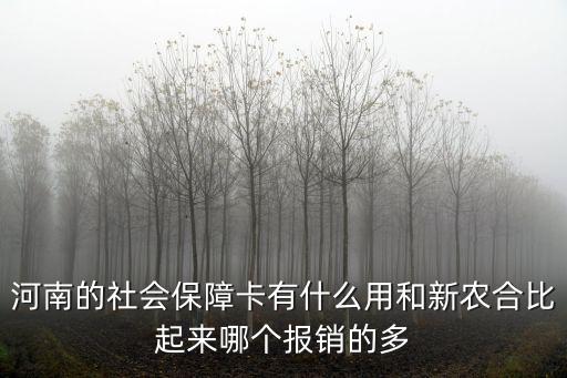 河南農村社會保障卡怎么用,農村醫保卡在異地怎么用